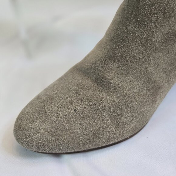 NINE WEST Women's Cowgirl Tristan Western Suede Ankle Boots  Sz: 7 Gray - Picture 8 of 11